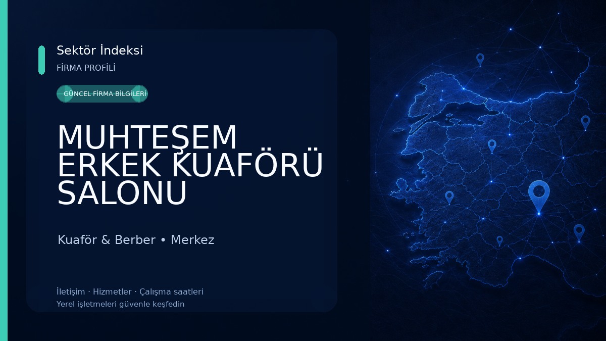 MUHTEŞEM ERKEK KUAFÖRÜ SALONU