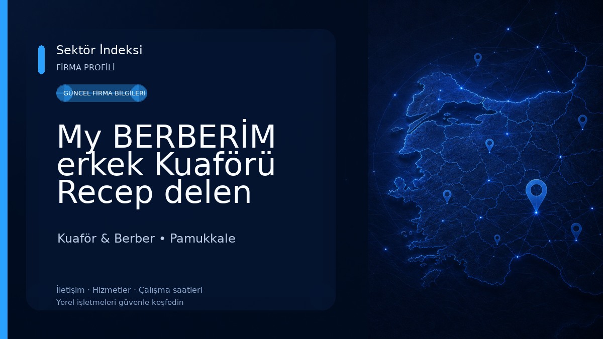 My BERBERİM erkek Kuaförü Recep delen Kuaför & Berber