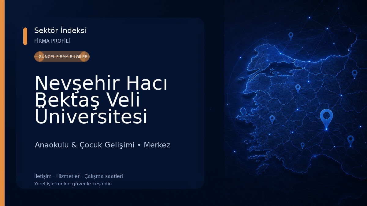 Nevşehir Hacı Bektaş Veli Üniversitesi Kadın-Mehmet Dirikoç Anaokulu Anaokulu & Çocuk Gelişimi