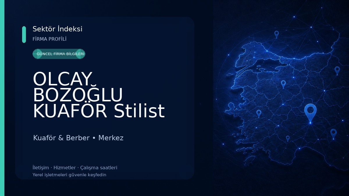 OLCAY BOZOĞLU KUAFÖR Stilist