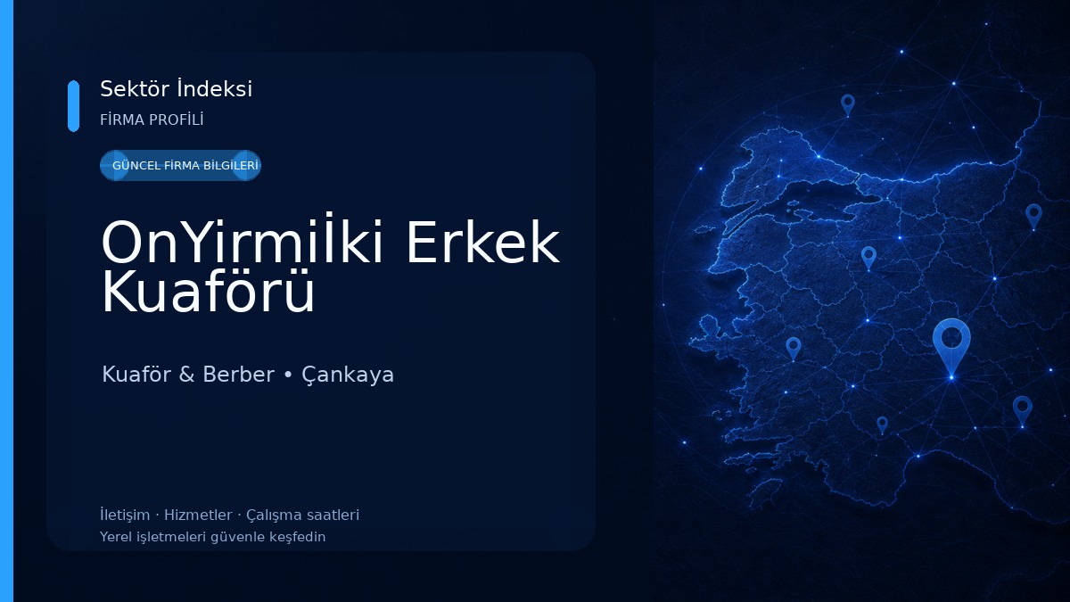 OnYirmiİki Erkek Kuaförü Kuaför & Berber