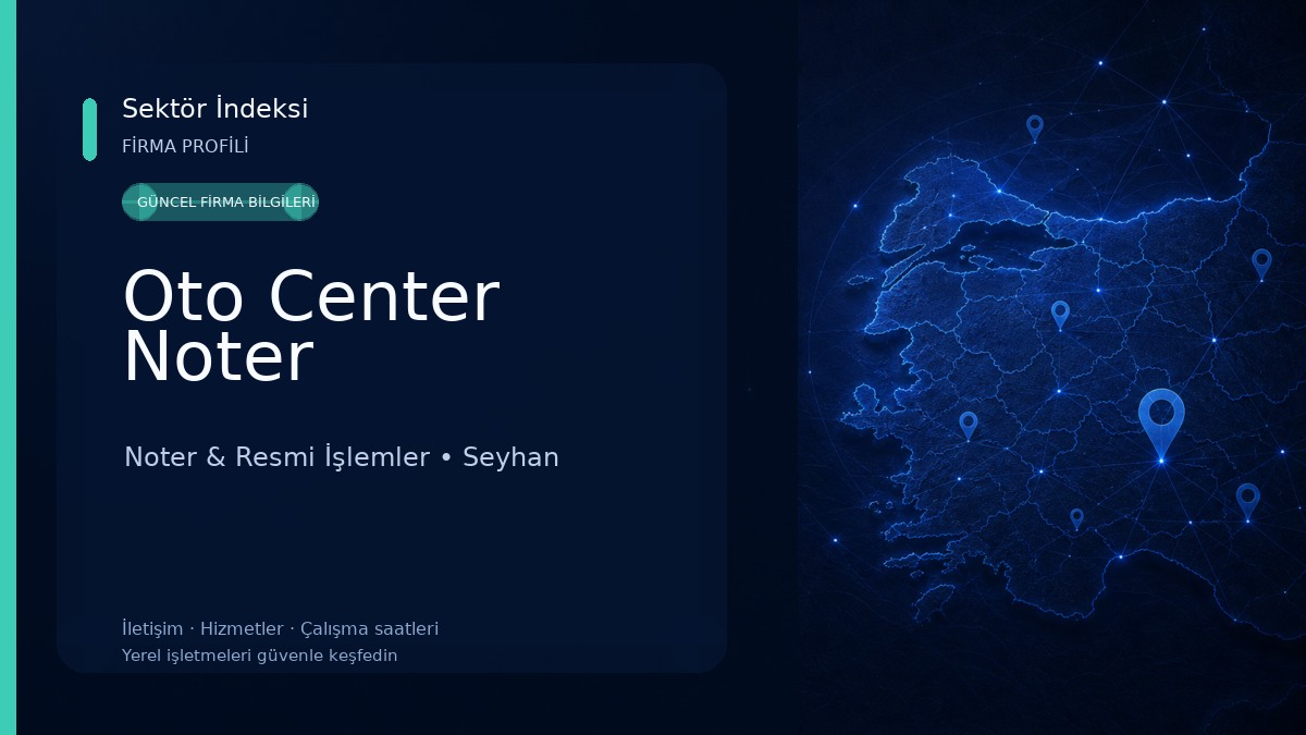Oto Center Noter Noter & Resmi İşlemler