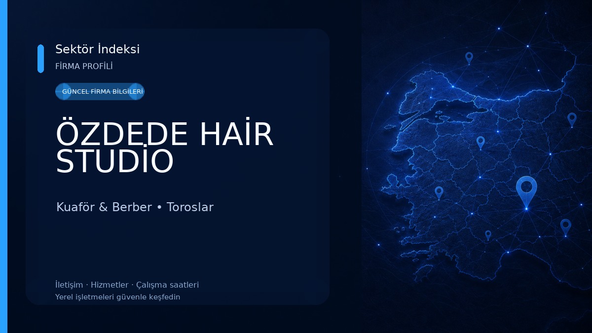 ÖZDEDE HAİR STUDİO Kuaför & Berber