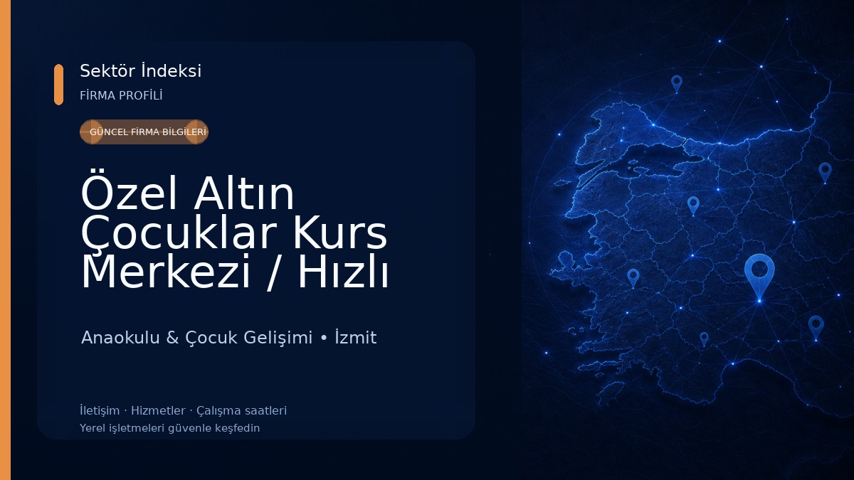 Özel Altın Çocuklar Kurs Merkezi / Hızlı Okuma - Dikkat Geliştirme ve Zeka Oyunları- Satranç Anaokulu & Çocuk Gelişimi