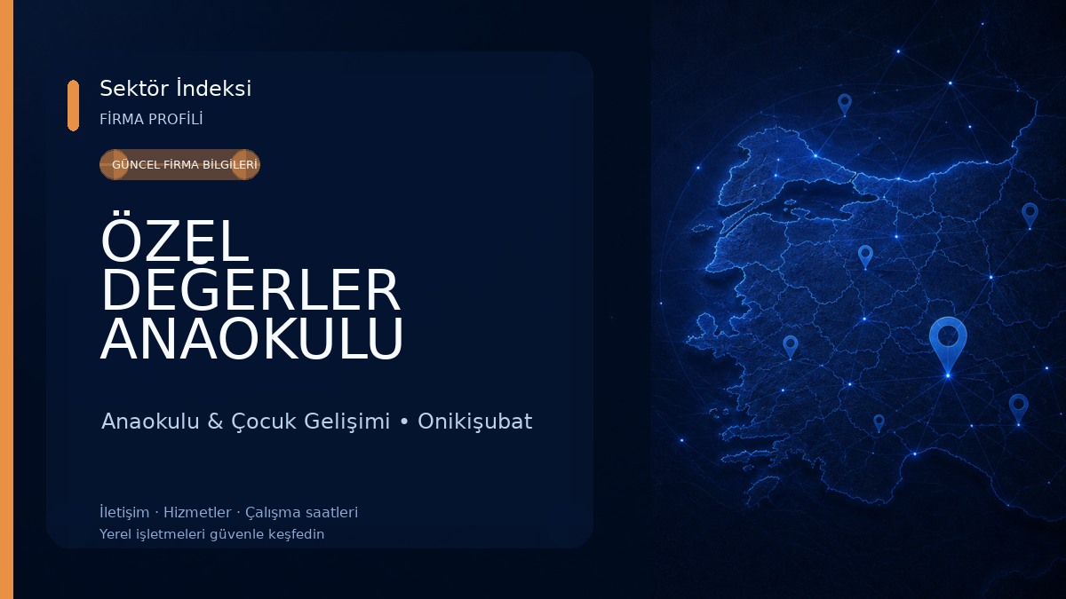 ÖZEL DEĞERLER ANAOKULU Anaokulu & Çocuk Gelişimi
