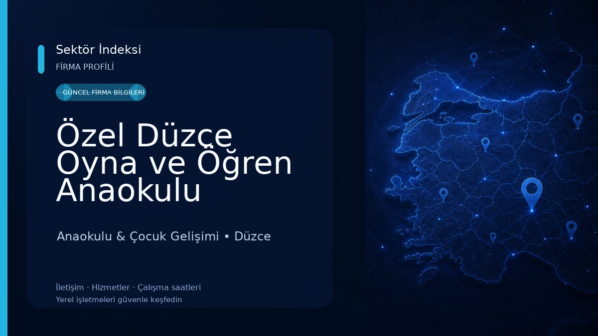 Özel Düzce Oyna ve Öğren Anaokulu Anaokulu & Çocuk Gelişimi