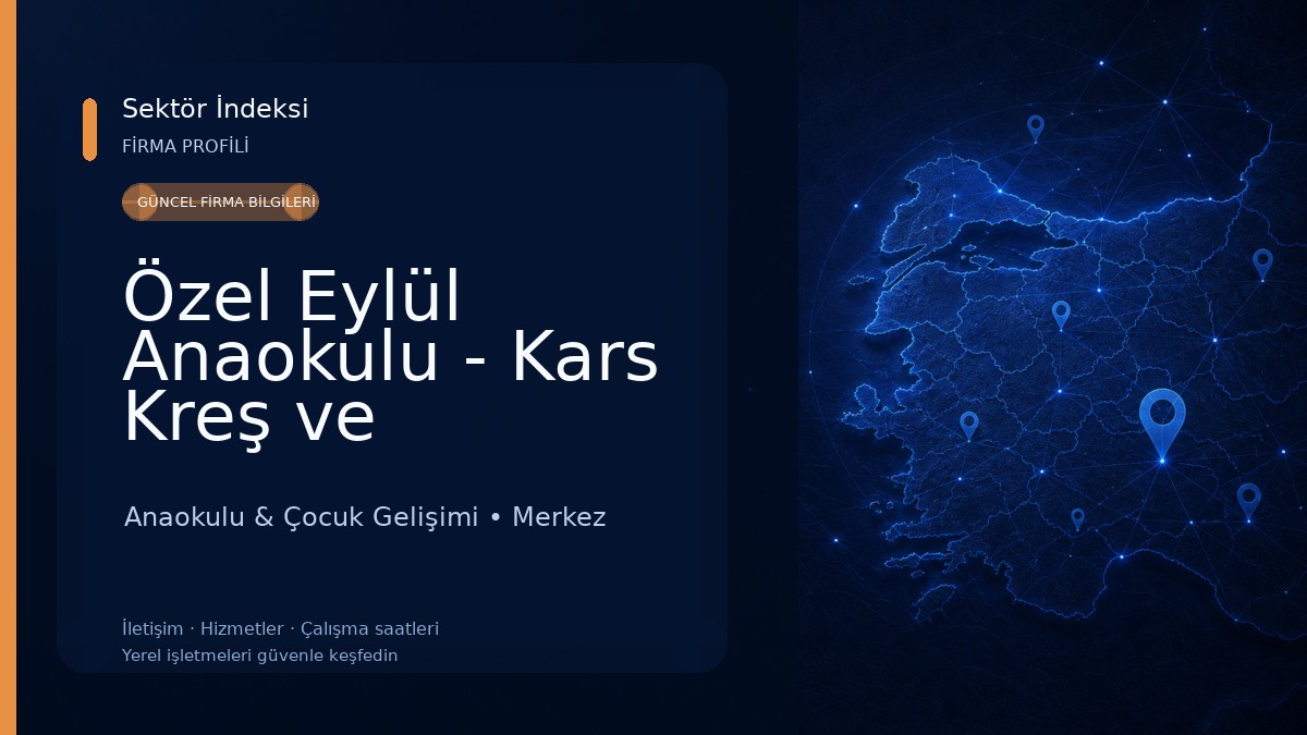 Özel Eylül Anaokulu - Kars Kreş ve Anaokulu