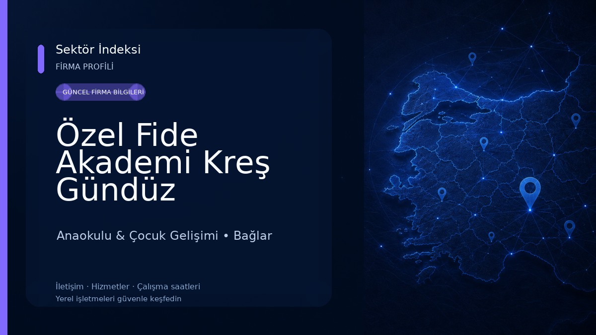 Özel Fide Akademi Kreş Gündüz Bakımevi Anaokulu & Çocuk Gelişimi