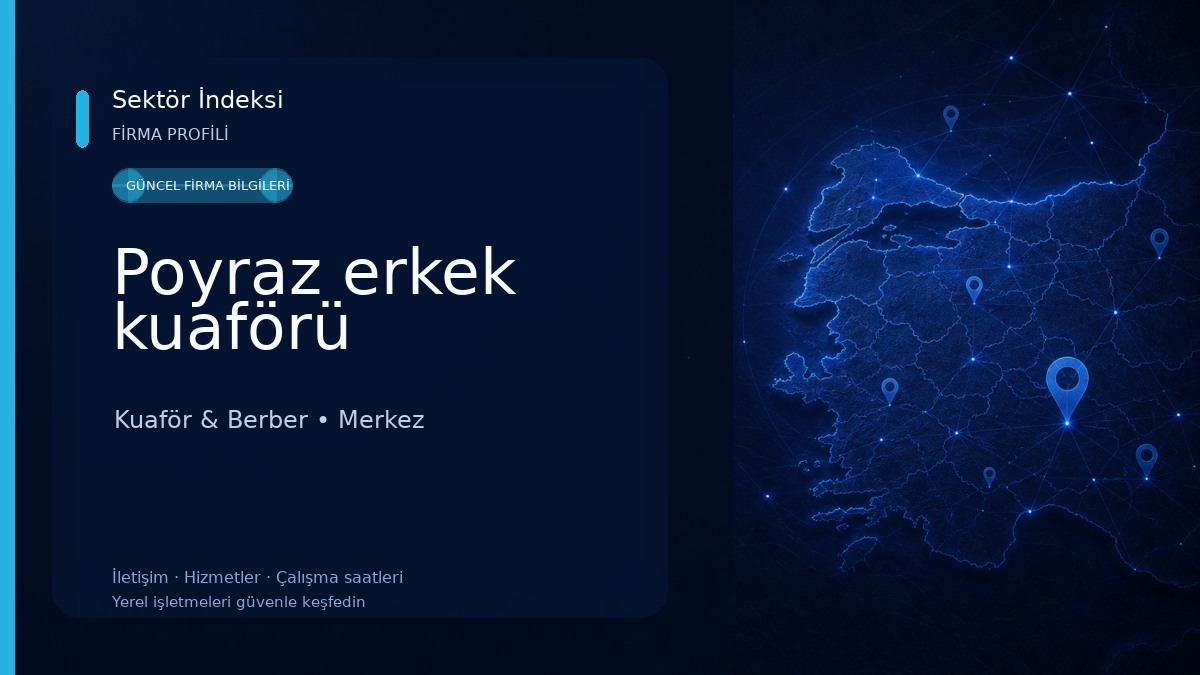 Poyraz erkek kuaförü Kuaför & Berber