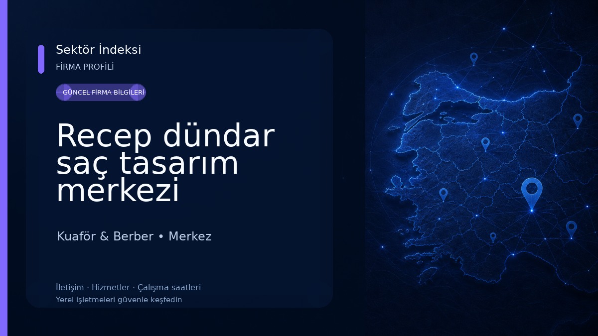 Recep dündar saç tasarım merkezi 