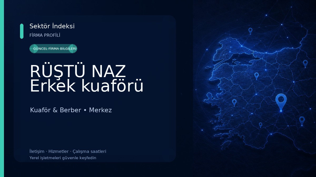 RÜŞTÜ NAZ Erkek kuaförü Kuaför & Berber
