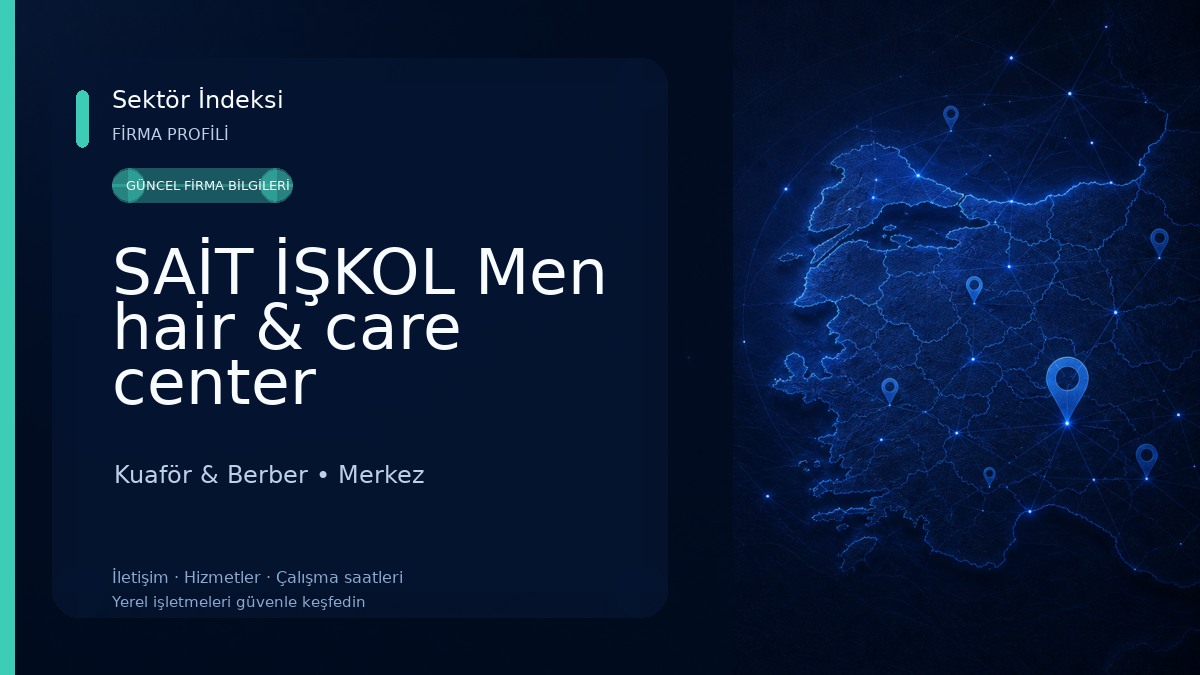 SAİT İŞKOL Men hair & care center Kuaför & Berber