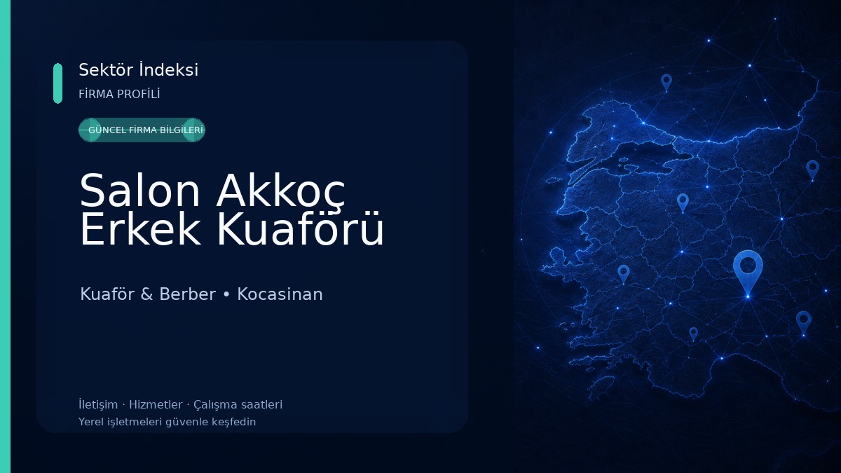 Salon Akkoç Erkek Kuaförü 