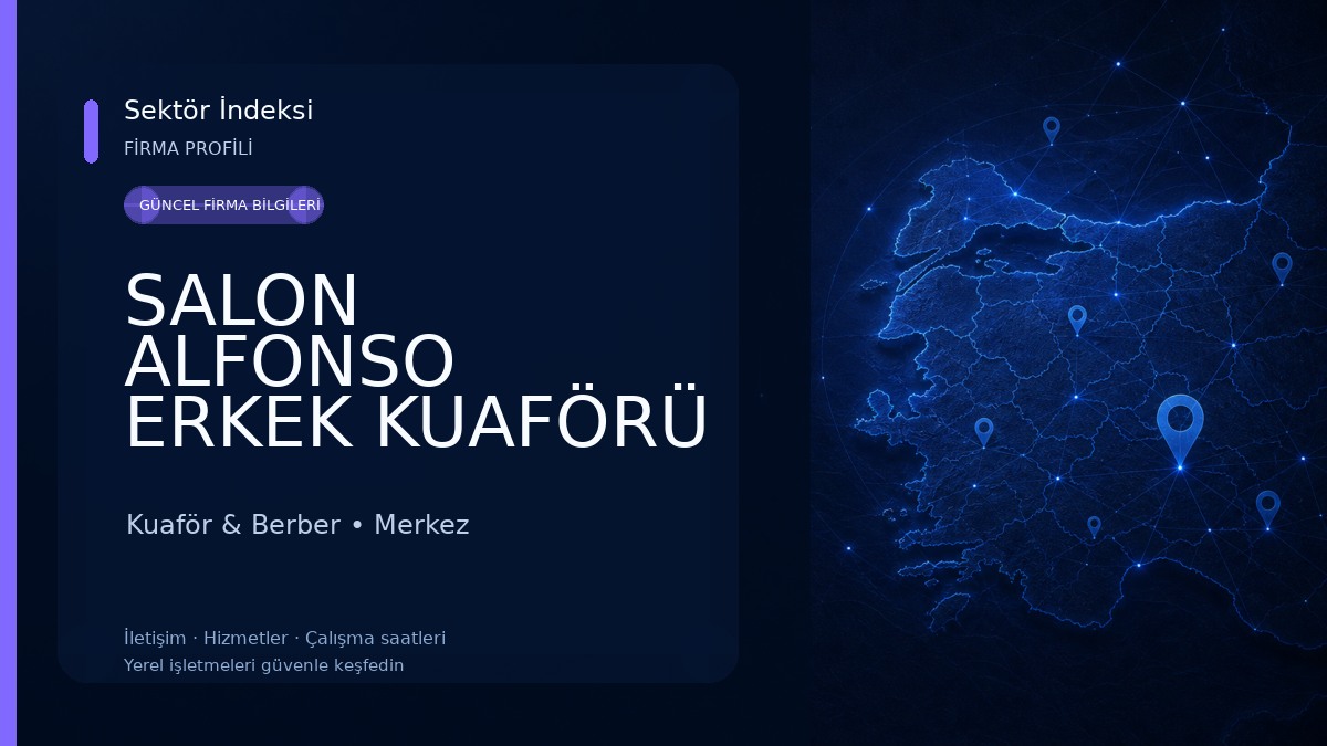 SALON ALFONSO ERKEK KUAFÖRÜ Kuaför & Berber