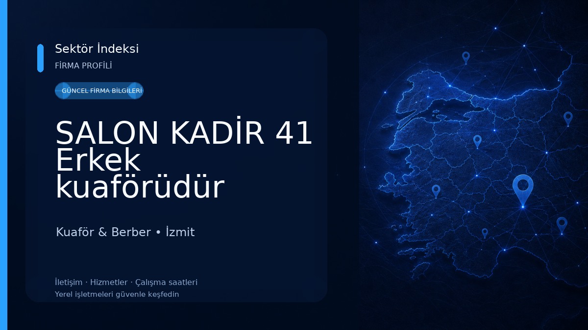 SALON KADİR 41 Erkek kuaförüdür kesinlikle bayanlar aramasın. Kuaför & Berber