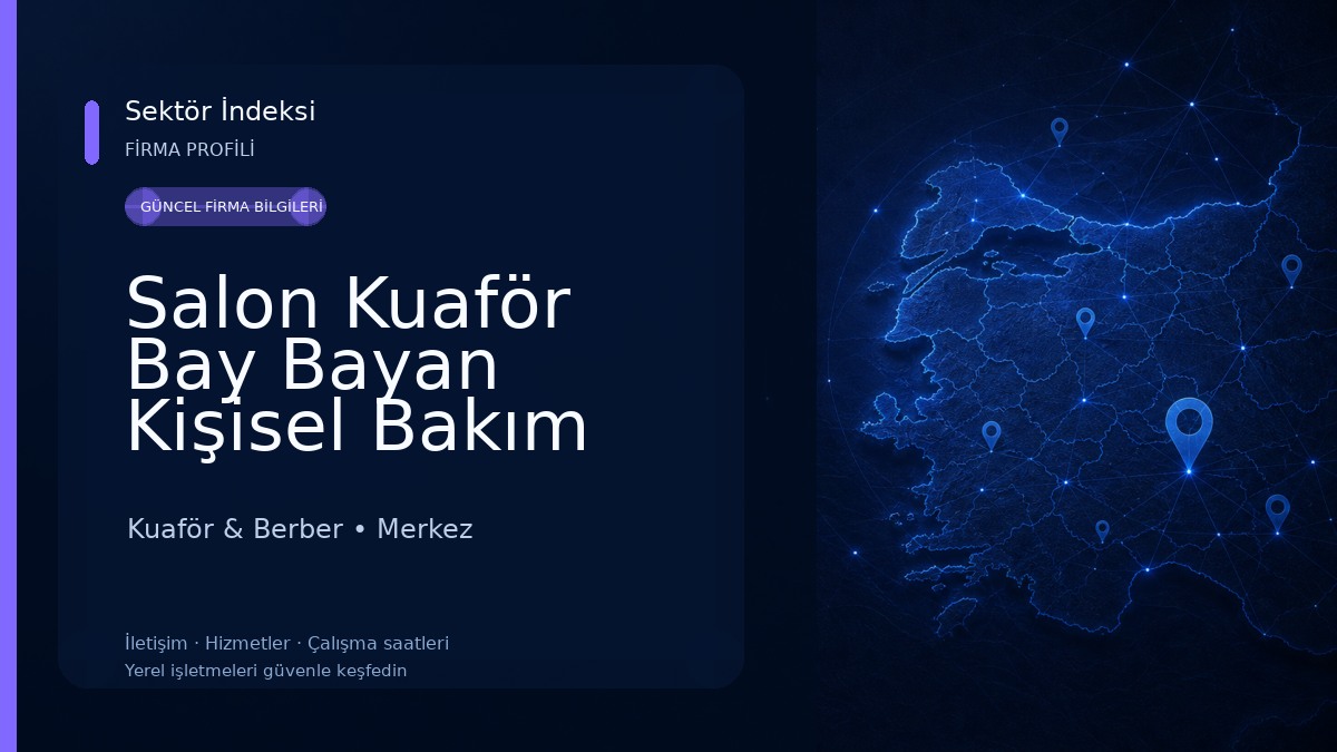 Salon Kuaför Bay Bayan Kişisel Bakım Merkezi