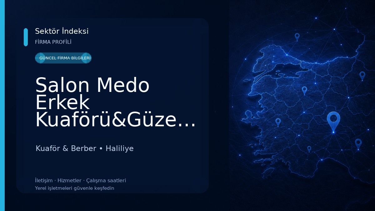 Salon Medo Erkek Kuaförü&Güzellik SALONU & ŞANLIURFA PROTEZ SAÇ