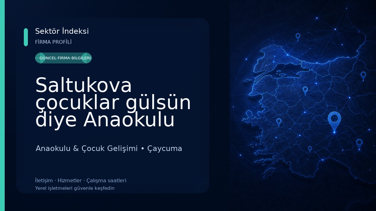Saltukova çocuklar gülsün diye Anaokulu Anaokulu & Çocuk Gelişimi
