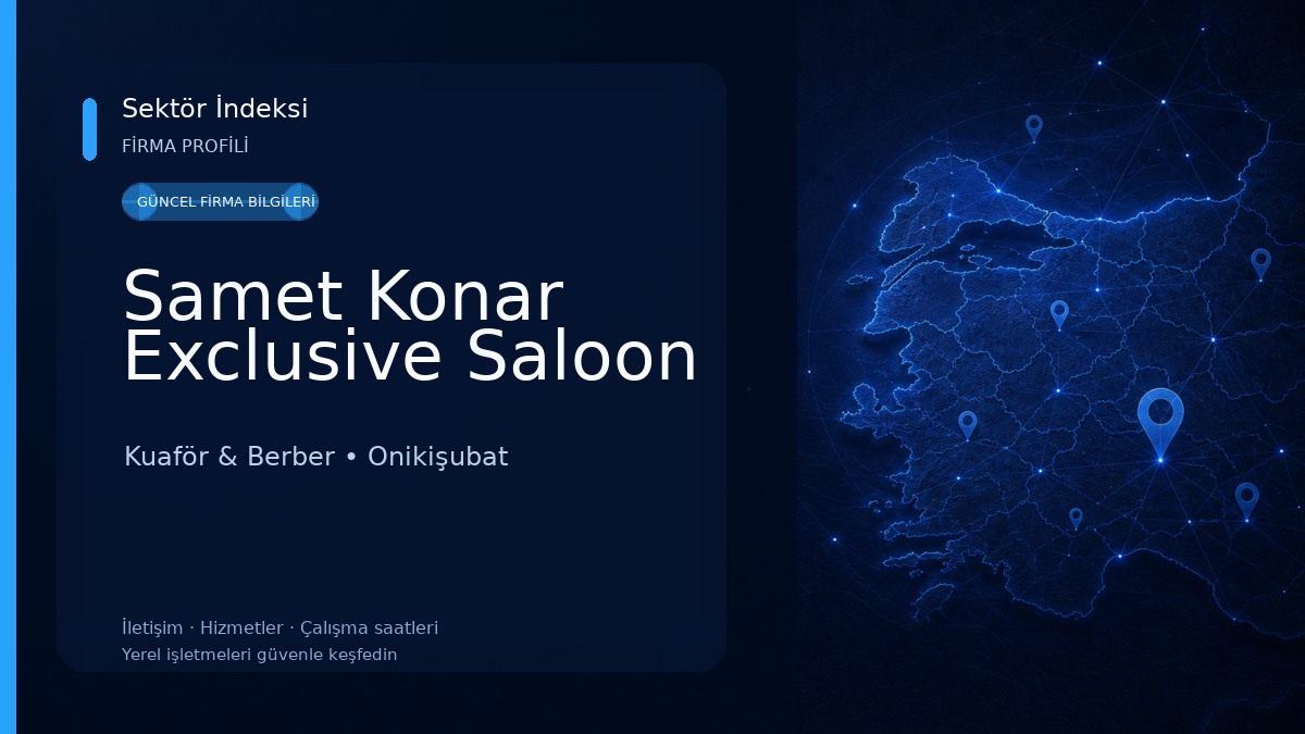 Samet Konar Exclusive Saloon Kuaför & Berber