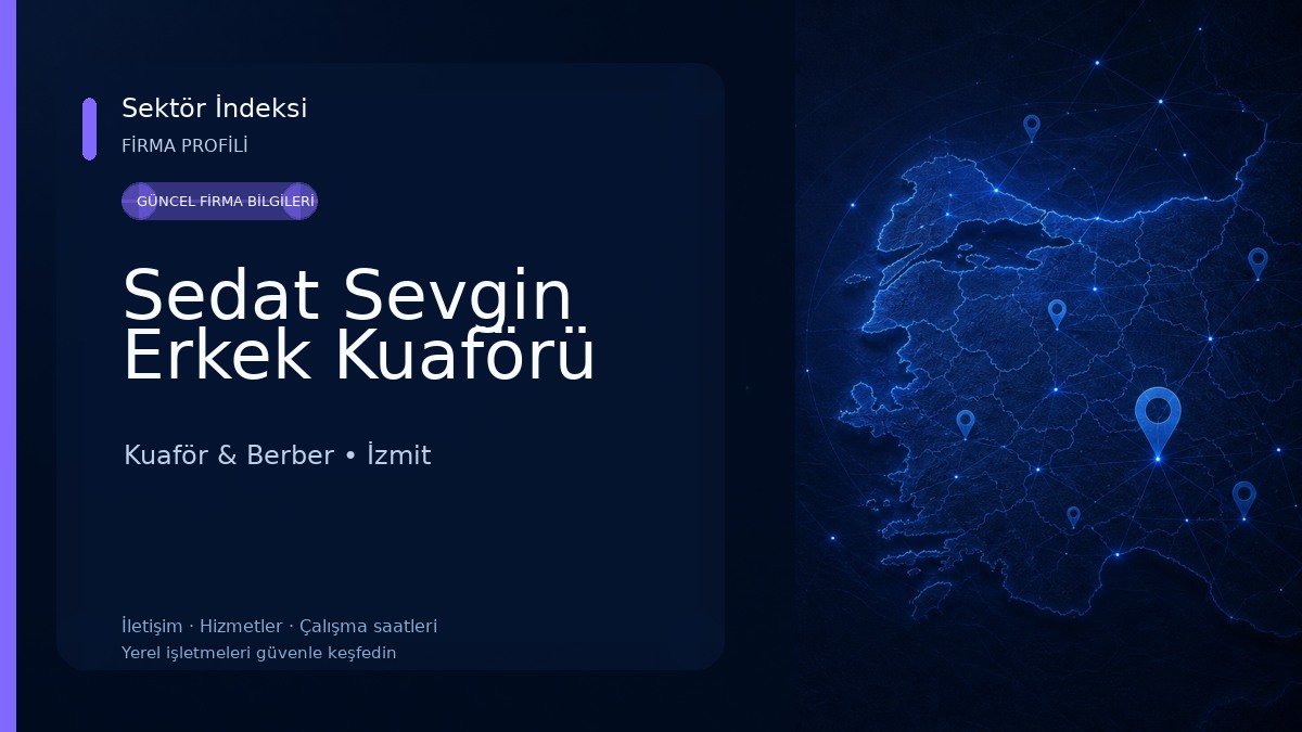 Sedat Sevgin Erkek Kuaförü