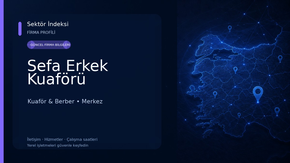 Sefa Erkek Kuaförü