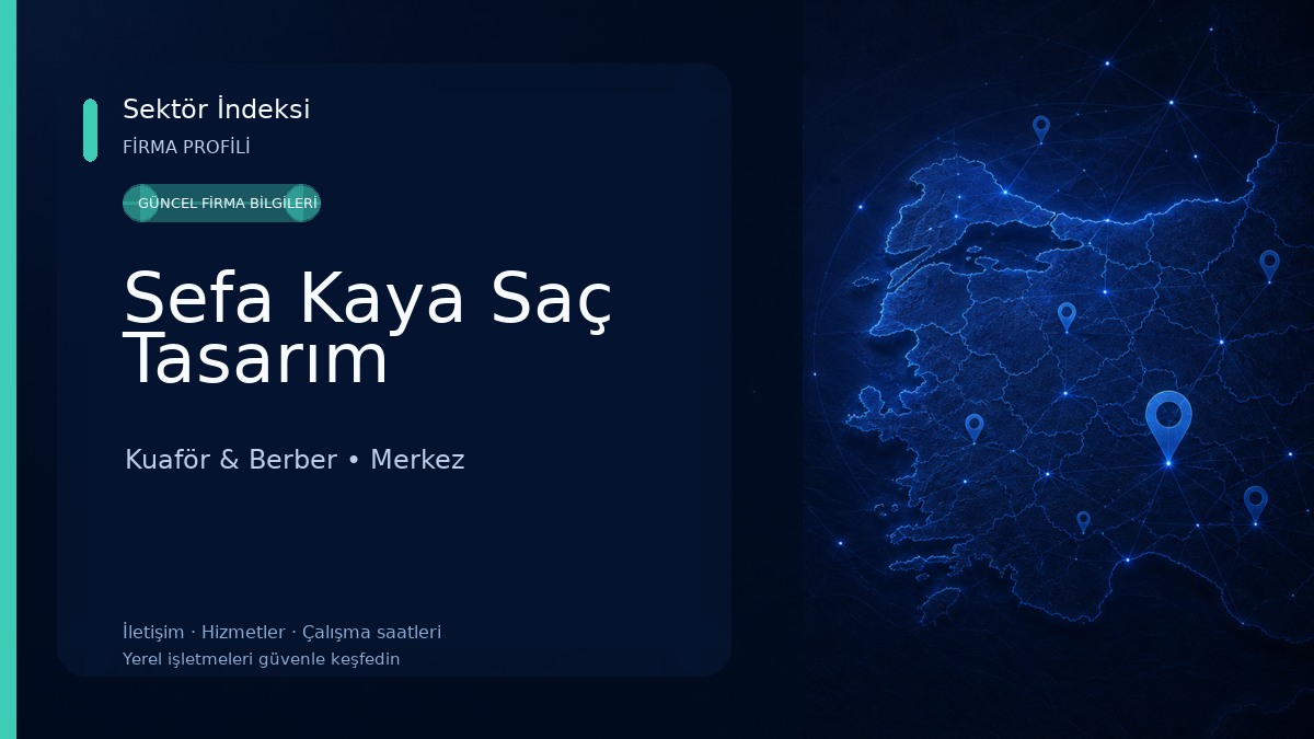 Sefa Kaya Saç Tasarım