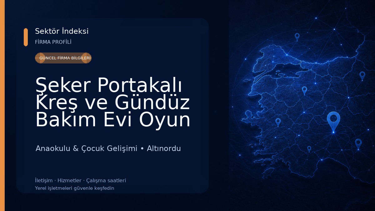 Şeker Portakalı Kreş ve Gündüz Bakım Evi Oyun Atölyesi Anaokulu & Çocuk Gelişimi