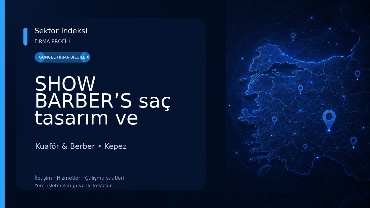 SHOW BARBER’S saç tasarım ve