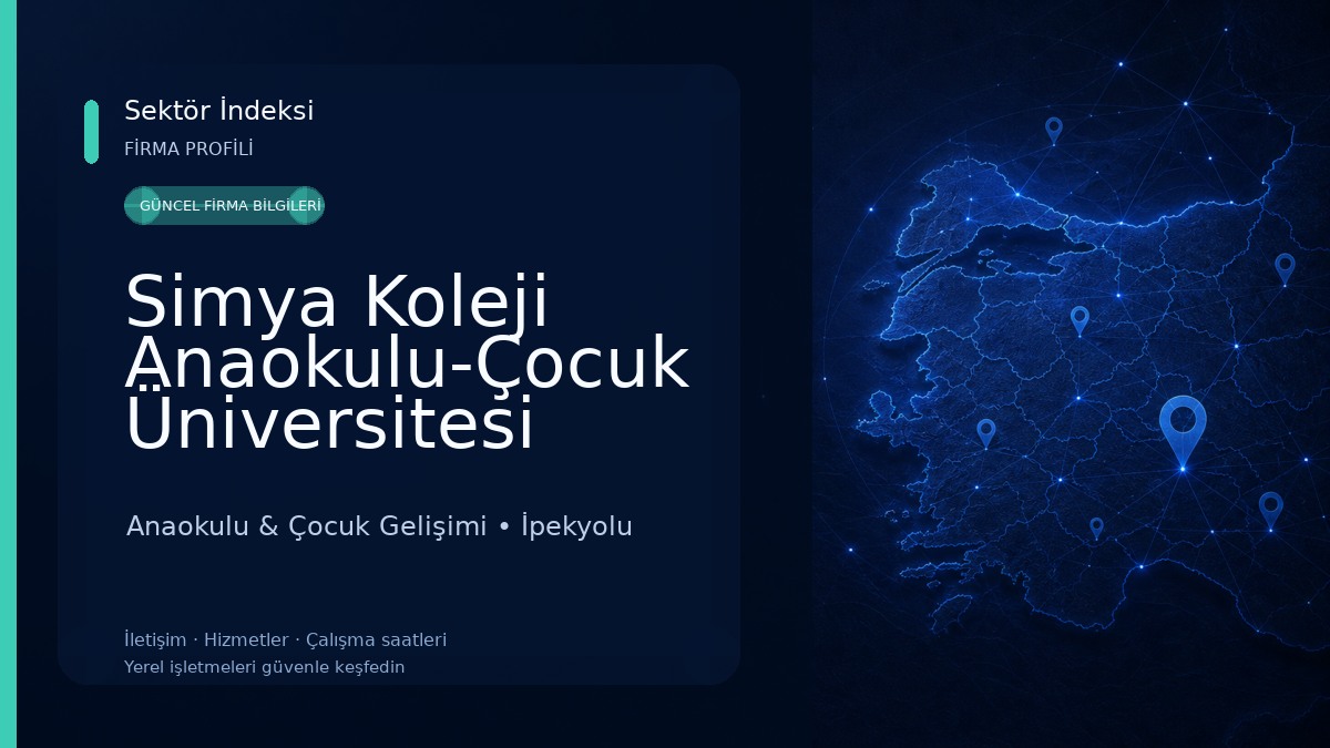 Simya Koleji Anaokulu-Çocuk Üniversitesi Anaokulu & Çocuk Gelişimi