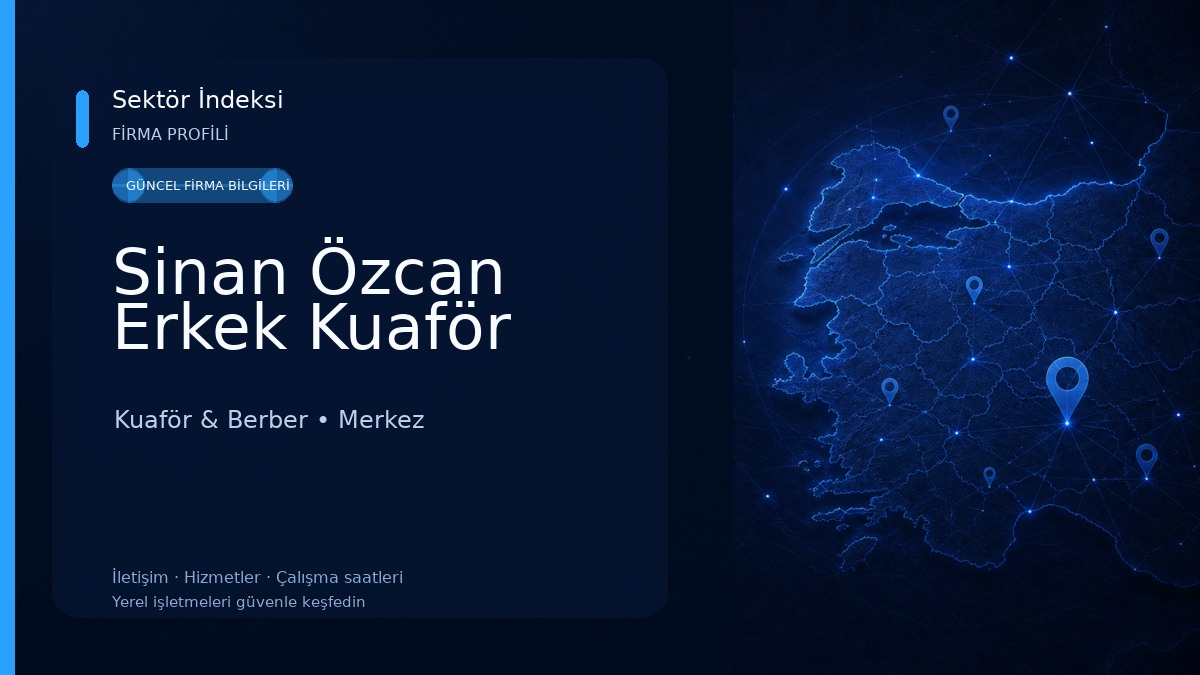 Sinan Özcan Erkek Kuaför 