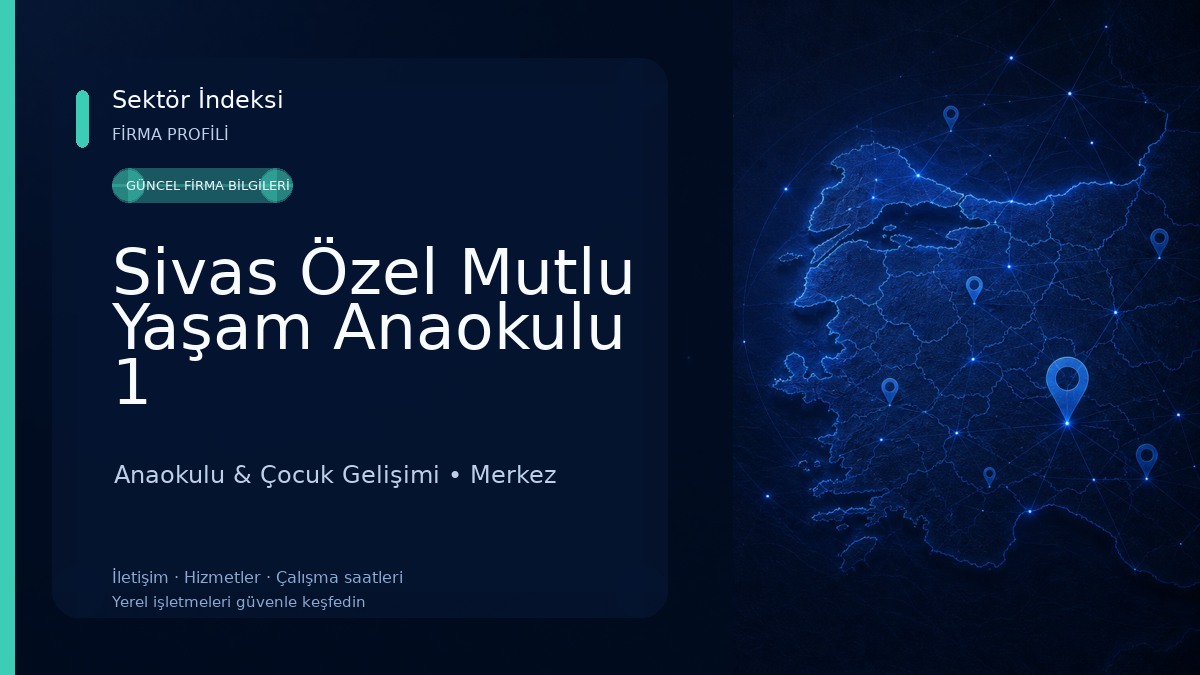 Sivas Özel Mutlu Yaşam Anaokulu 1 