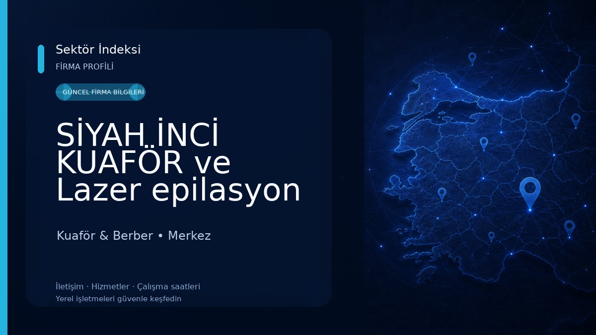SİYAH İNCİ KUAFÖR ve Lazer epilasyon Kuaför & Berber
