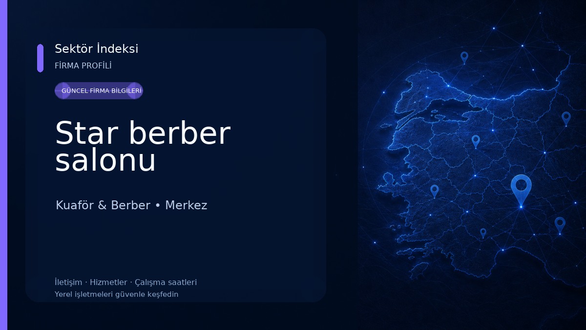 Star berber salonu Kuaför & Berber
