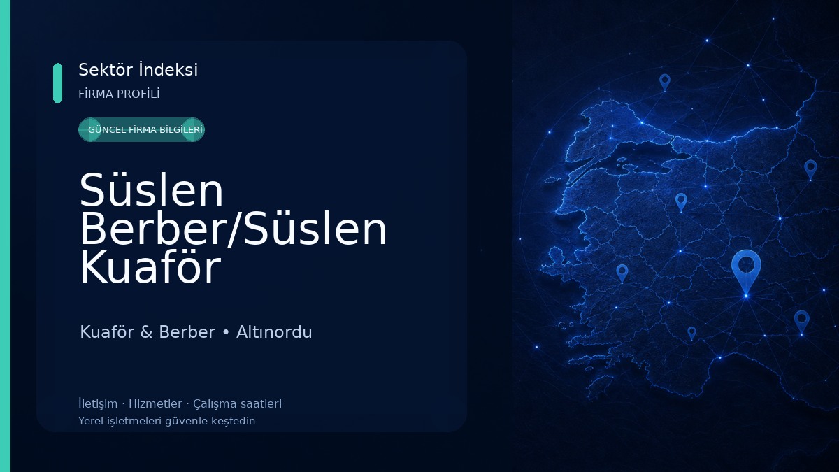 Süslen Berber/Süslen Kuaför Kuaför & Berber