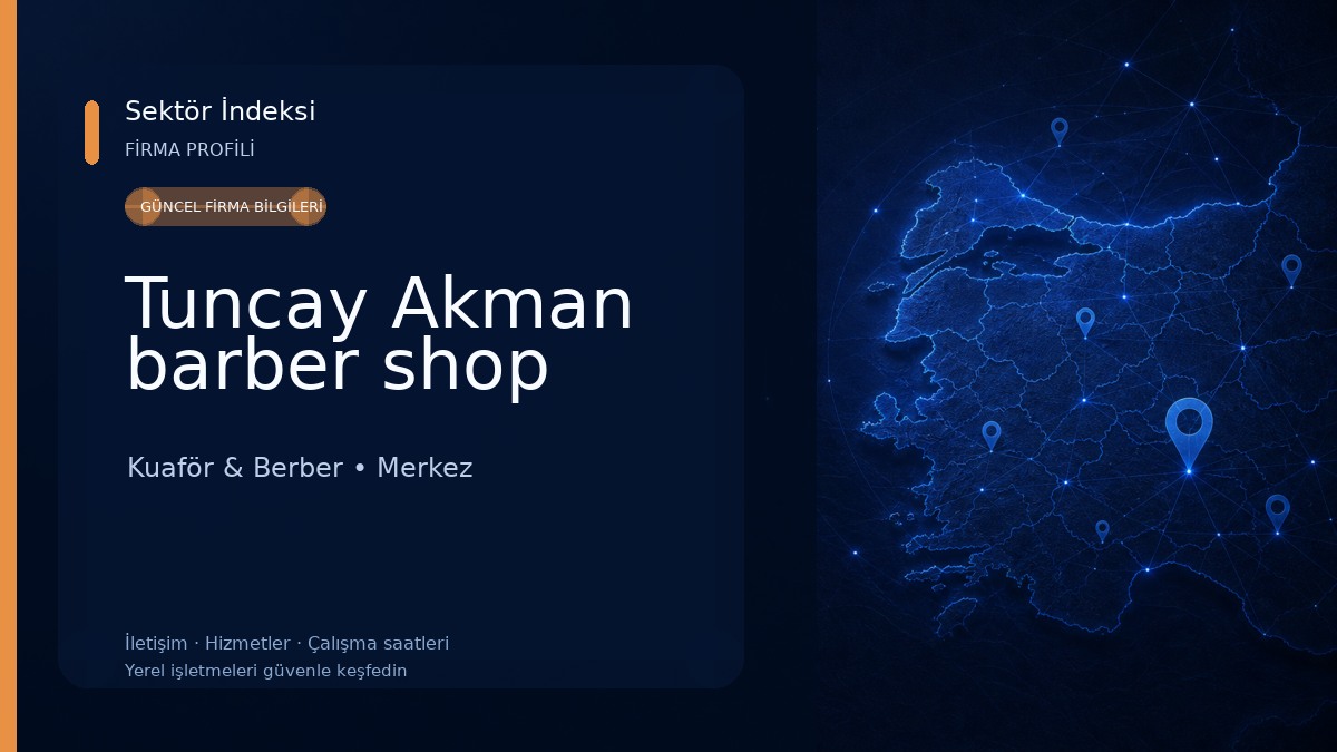 Tuncay Akman barber shop 