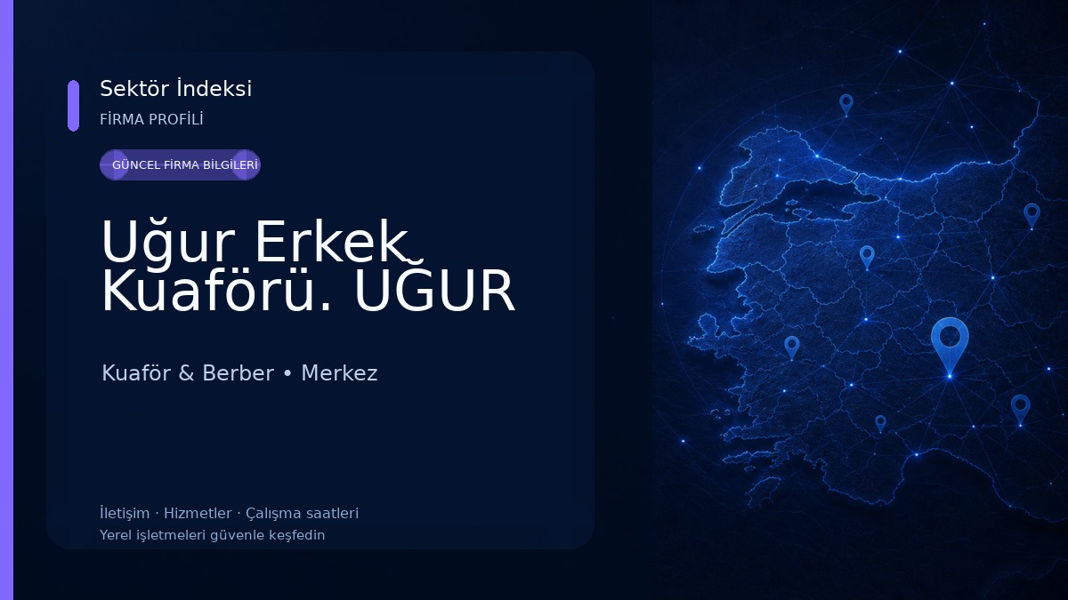 Uğur Erkek Kuaförü. UĞUR Kuaför & Berber