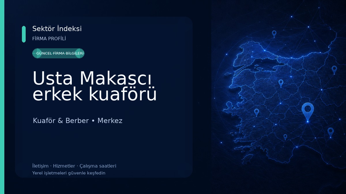 Usta Makascı erkek kuaförü Kuaför & Berber