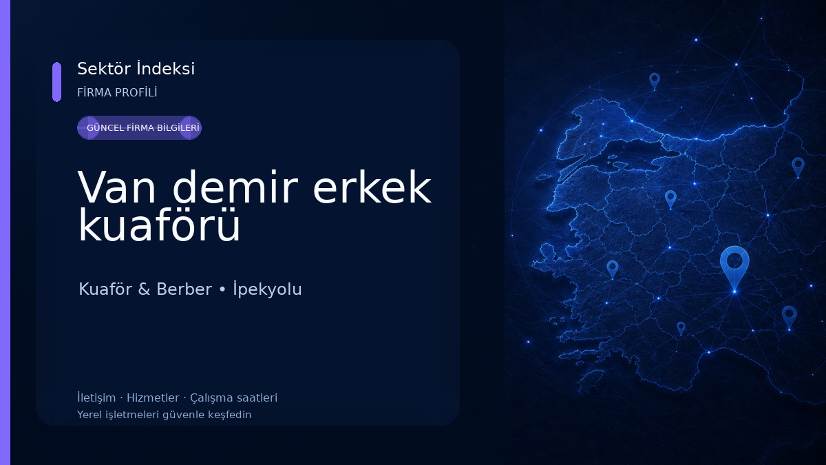 Van demir erkek kuaförü Kuaför & Berber