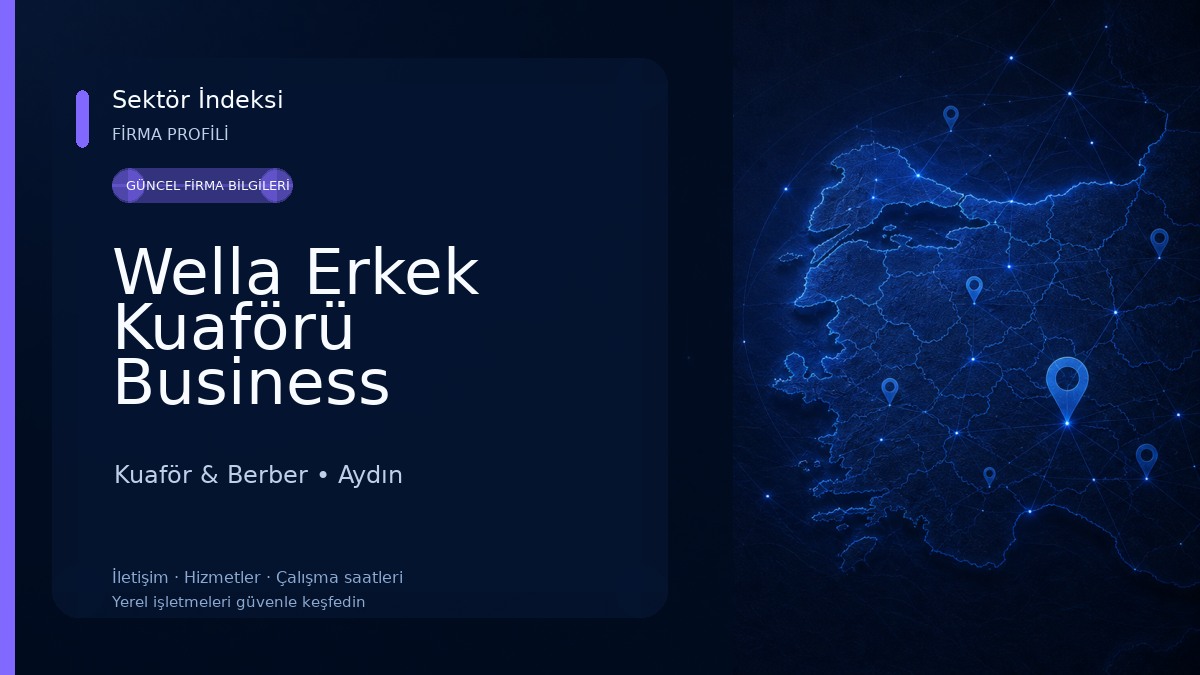 Wella Erkek Kuaförü Business Specialist Kuaför & Berber