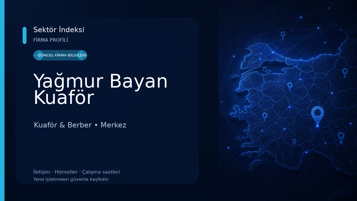 Yağmur Bayan Kuaför Kuaför & Berber