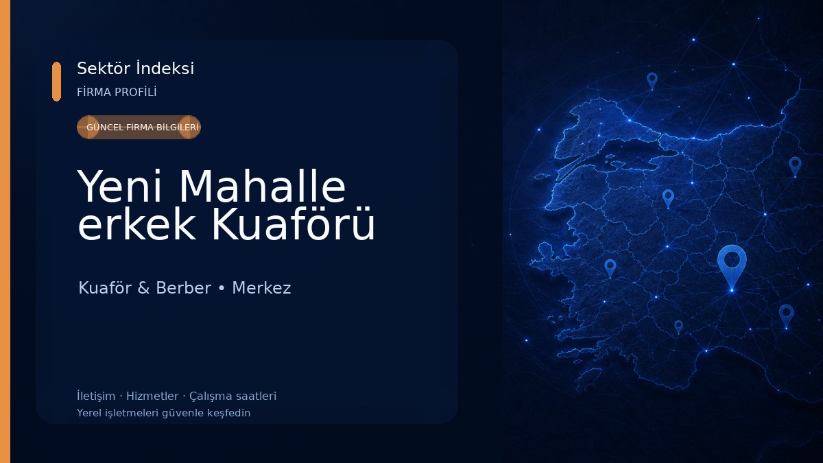 Yeni Mahalle erkek Kuaförü Kuaför & Berber