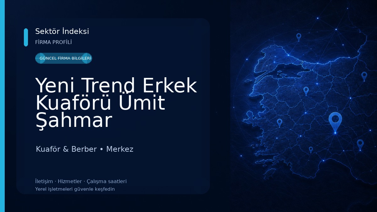 Yeni Trend Erkek Kuaförü Ümit Şahmar Kuaför & Berber