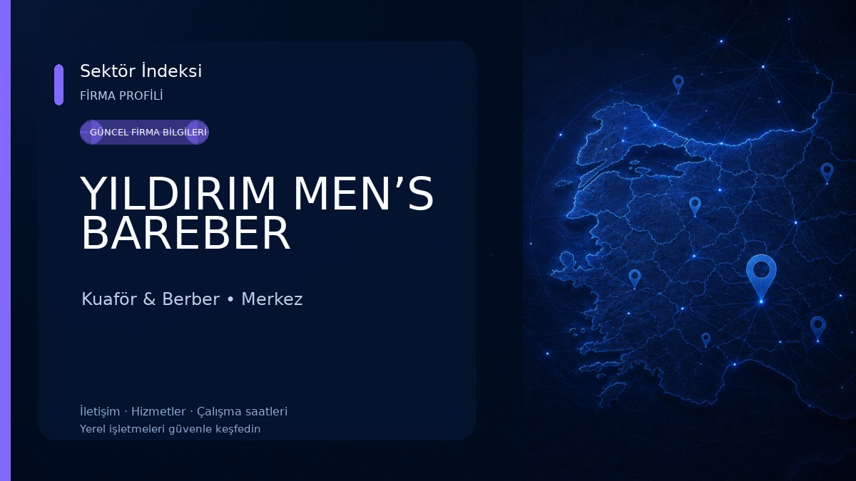 YILDIRIM MEN’S BAREBER Kuaför & Berber
