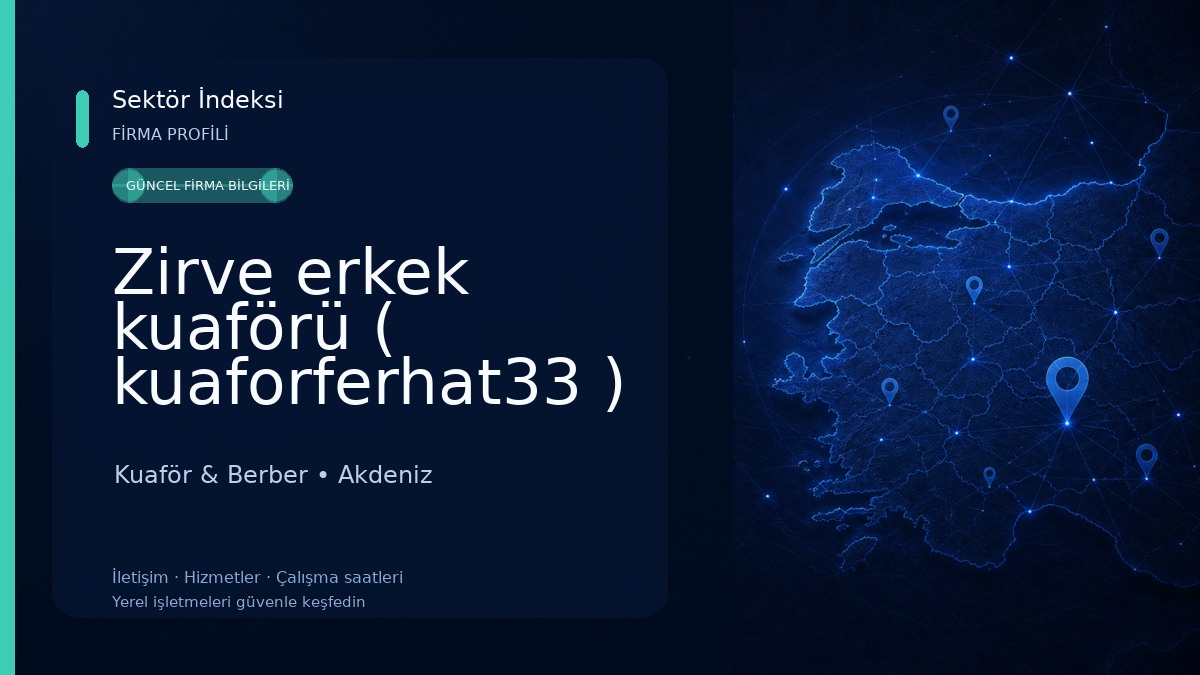 Zirve erkek kuaförü ( kuaforferhat33 ) Kuaför & Berber