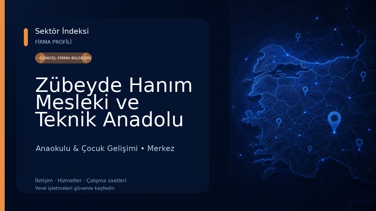 Zübeyde Hanım Mesleki ve Teknik Anadolu Lisesi Anaokulu & Çocuk Gelişimi